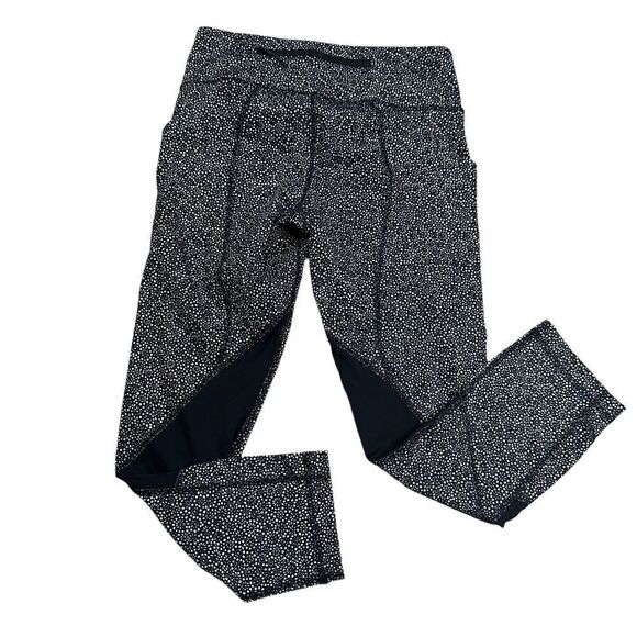 Lululemon Pace Rival Crop Freckle Flower pocket mid rise legging 4 - Picture 7 of 11